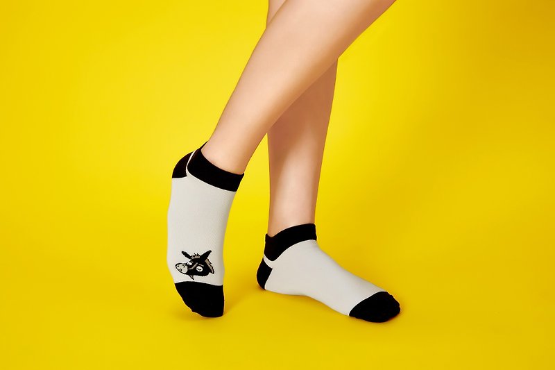 簡單襪 - 馬船襪 - 襪子 - 環保材質 灰色