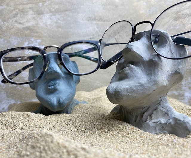 メンズ手造り彫刻メガネ1点物ハンドメード - サングラス/メガネ