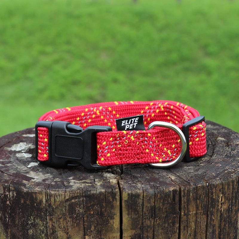 FLASH Serie Adjustable Collar RDY - Collars & Leashes - Nylon Red