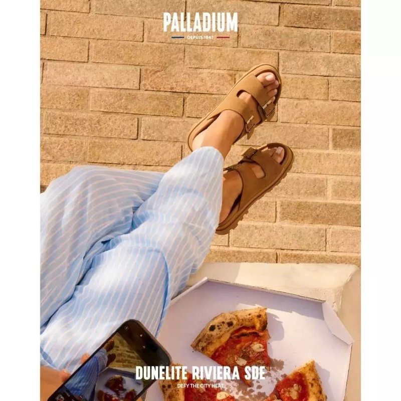 PALLADIUM DUNELITE RIVIERA SDE輕量麂皮拖鞋 男女共款 棕 74455 - 拖鞋 - 其他材質 