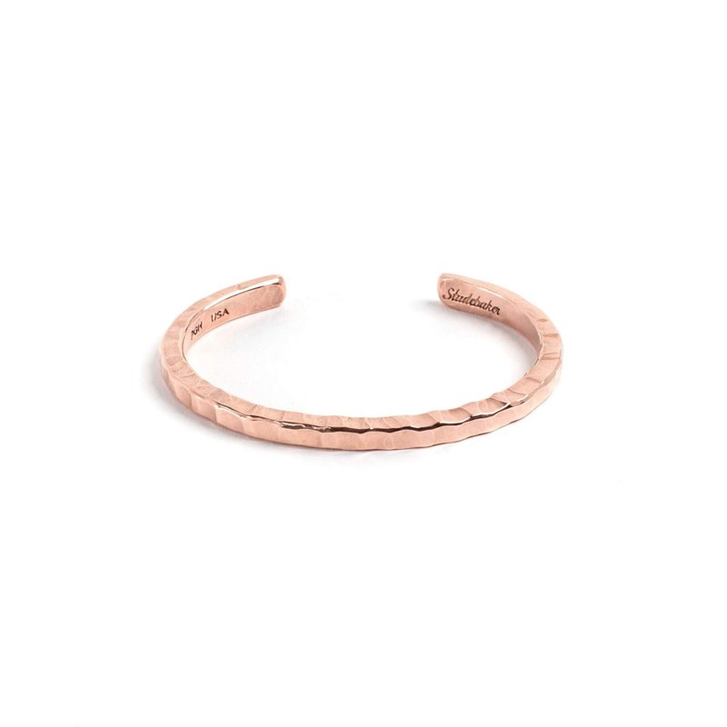 Studebaker Metals-Braddock Cuff hand-forged copper bracelet - สร้อยข้อมือ - โลหะ สีแดง