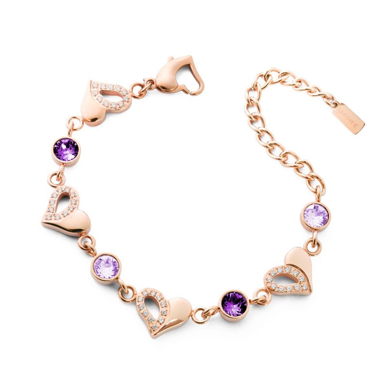 Galaxy Shining Germanium Bracelet (Rose Gold) - สร้อยข้อมือ - โลหะ หลากหลายสี