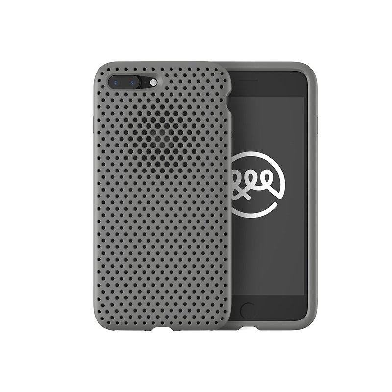 AndMesh iPhone 7/8 Plus Japanese dot soft cover - gray (4571384955799) - Phone Cases - Other Materials Gray