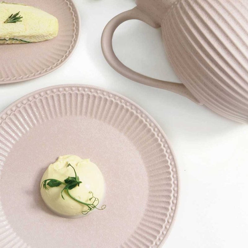 【新品】丹麥GreenGate Alice vintage rose 餐盤26.5cm - 盤子/餐盤/盤架 - 陶 粉紅色