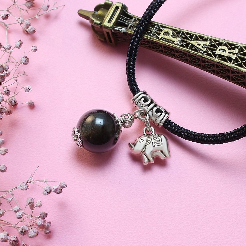 Designer Classic Necklace | Obsidian Necklace | - Necklaces - Jade Black