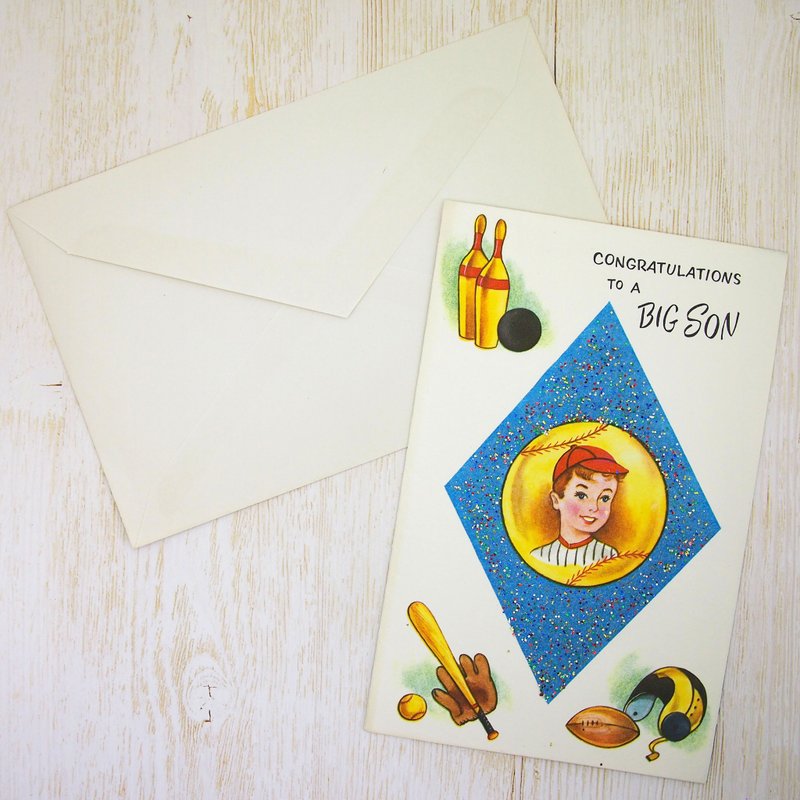 Vintage message card - Cards & Postcards - Paper Blue