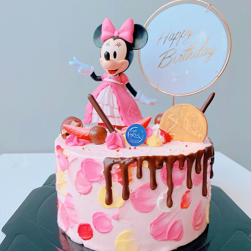 【Customized Cake】Princess Minnie Mouse Cake - Cake & Desserts - Fresh Ingredients 