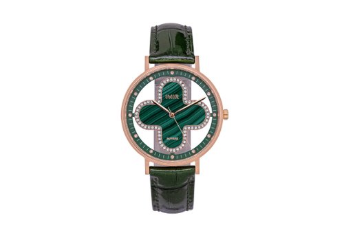 IMIR 艾米爾精品手錶 IMIR 璀璨 | 綠孔雀石 玫瑰金殼 皮帶(36mm)
