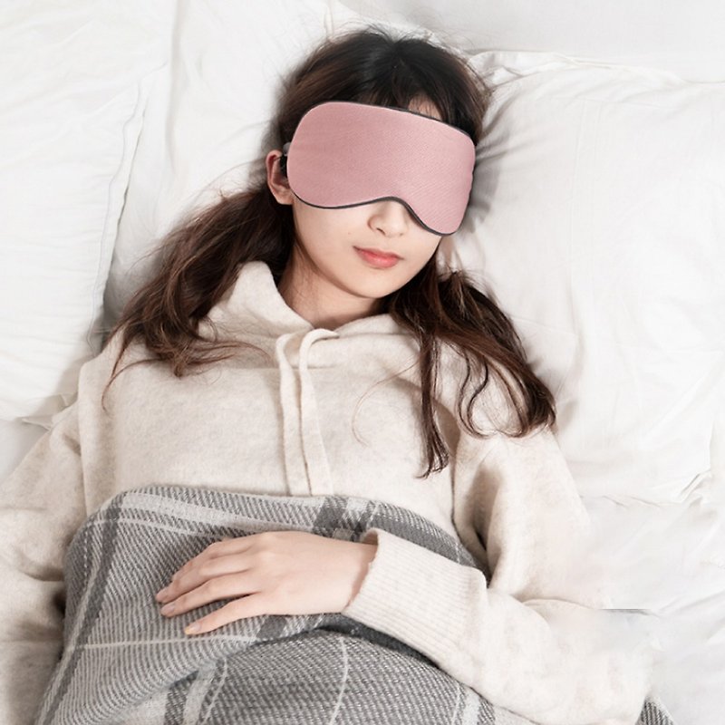 冷暖雙面眼罩  (雙色)│深度睡眠眼罩│舒眠眼罩│雙面眼罩│遮光 - 眼罩 - 其他人造纖維 粉紅色
