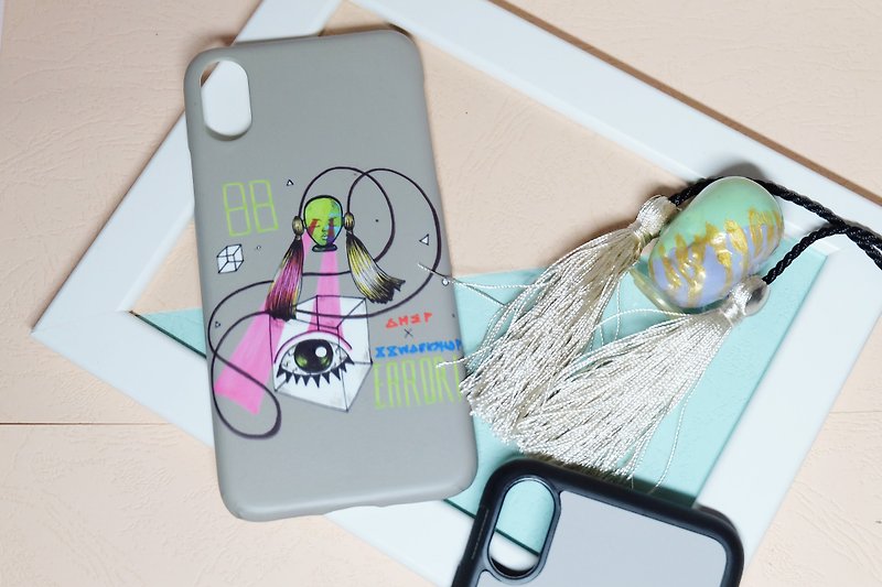 harajuku gothic punk Weird original illustrations iphonecase/ order production - Other - Other Materials Green
