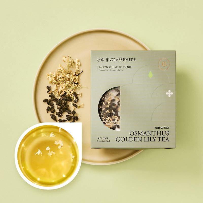 Lightweight Taiwanese souvenir [Osmanthus Jinxuan Tea] delicate osmanthus fragrance - ชา - อาหารสด สีเขียว