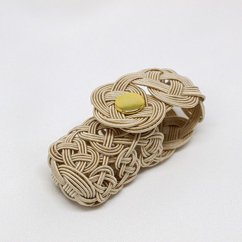 大切な約束のための 水引リップ・印鑑 ケース　ゴールドベージュ - 印鑑・スタンプ - 紙 カーキ