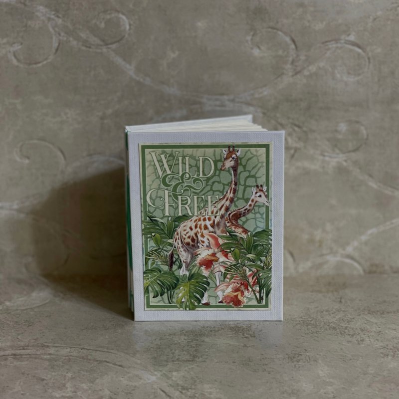 長頸鹿 法式手工書 - 筆記本/手帳 - 紙 