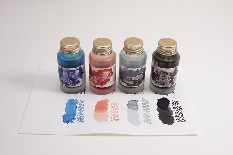 ガラス インク ブルー - 猫のデイリー30mlペンインク| Lanquan Ink Institute