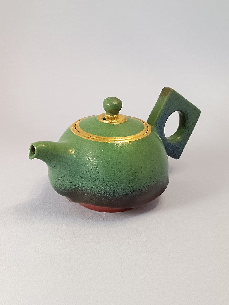 彩釉茶壺 - 茶具/茶杯 - 陶 綠色