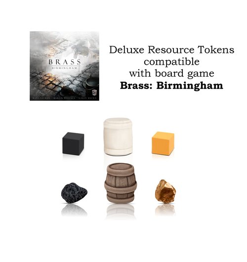 ボードゲーム Brass: Birmingham と互換性のあるデラックス リソース トークン - ショップ Holy Tokens ボードゲーム・玩具  - Pinkoi