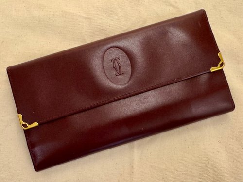好品味古董選物 Cartier古董卡地亞口金長夾 錢包 古著 古董包