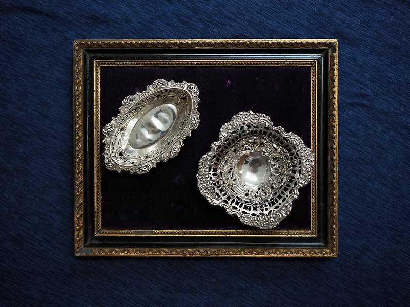 Century antique-sterling silver bonbon dish has been preserved - Items for Display - Sterling Silver Silver