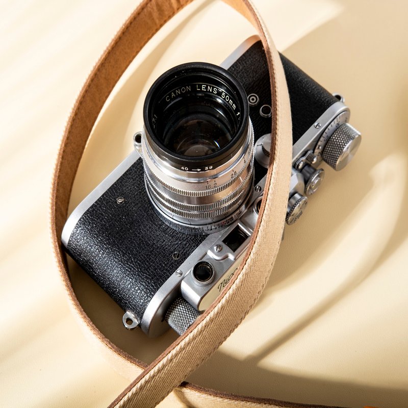 棉質牛仔布窄版相機肩帶 - 相機背帶 - 棉．麻 多色