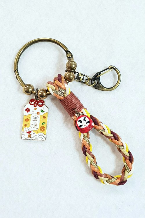 Paris。Le Bonheun Handmade Paris*Le Bonheun。幸福手作。金運。御守。編織鑰匙圈