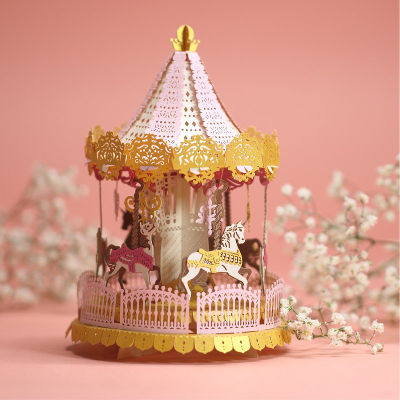 Merry Go Round Grand Edition  - POSTalk Light Model Gift Card (LM-50) - Items for Display - Other Materials Multicolor