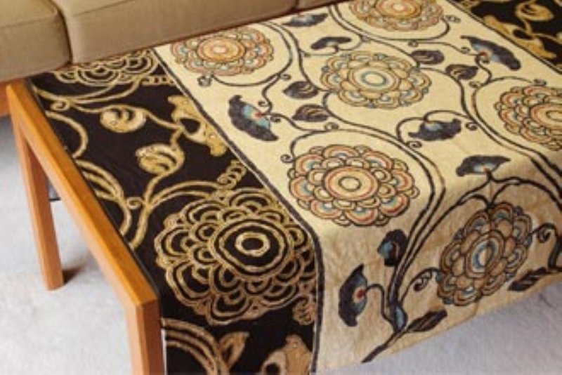 京都風呂敷包巾-和音 三巾-花氈 - 手帕 - 棉．麻 