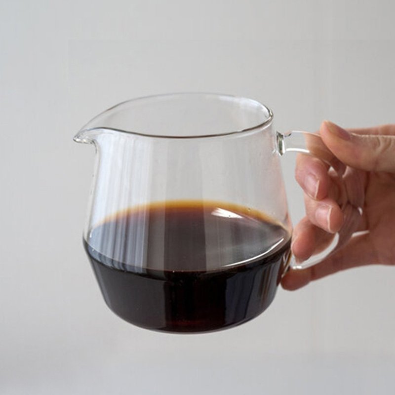 日本霜山 耐熱玻璃咖啡分享壺-480ml - 咖啡壺/手沖壺 - 玻璃 透明