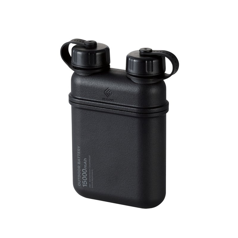 ELECOM NESTOUT outdoor power bank 15000 black - Camping Gear & Picnic Sets - Other Materials Black