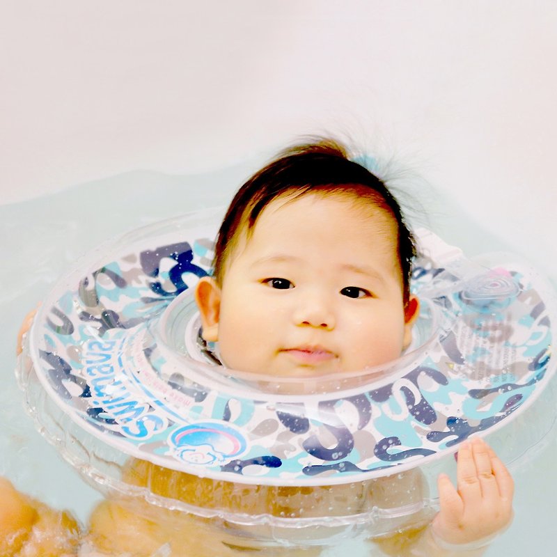 Swimava G1深藍迷彩嬰兒游泳脖圈 - 嬰幼兒玩具/毛公仔 - 塑膠 多色
