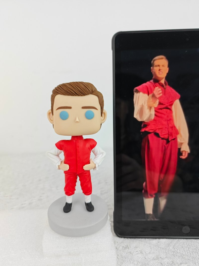 【客製化3D人像公仔】訂製手工Funko Pop男生朋友老公生日禮物 - 公仔/玩偶 - 黏土 多色