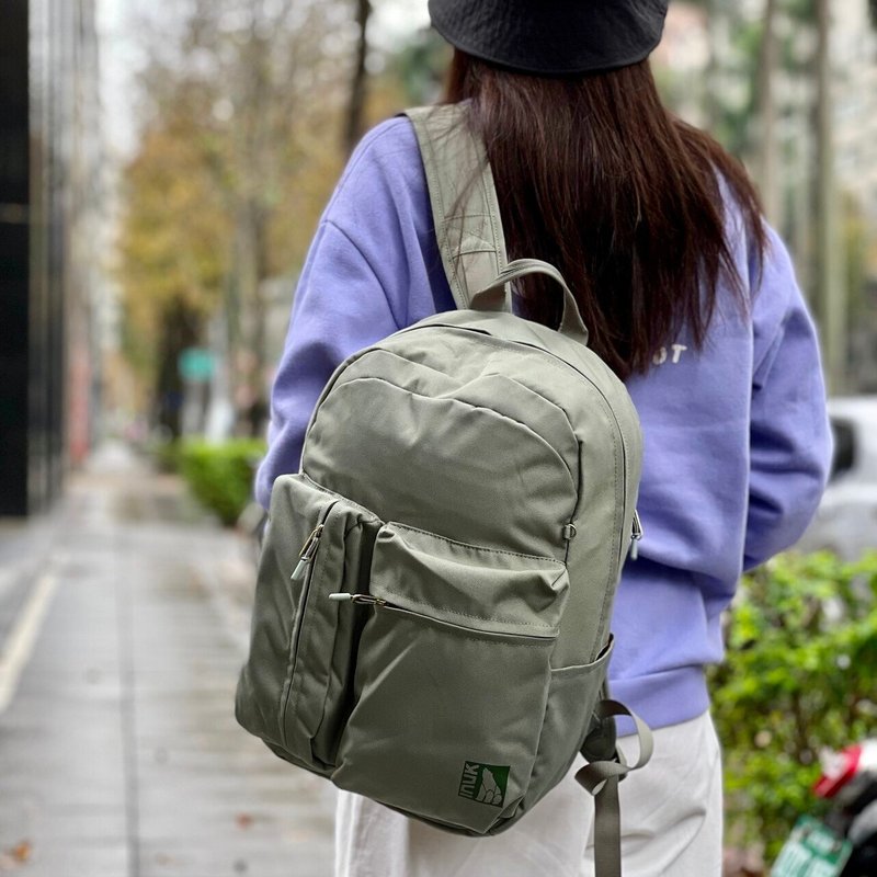 INUK Environmental Palette Series Eco Primary Sparwood_RP Earth Green 18L - Laptop Bags - Polyester Green