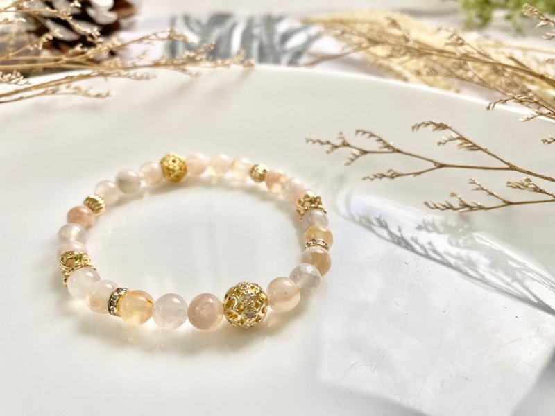 Cherry Blossom Agate Bracelet Cherry Blossom Agate Bracelet Cherry Bracelet Crystal Bracelet Crystal Jewelry - Bracelets - Stone Pink