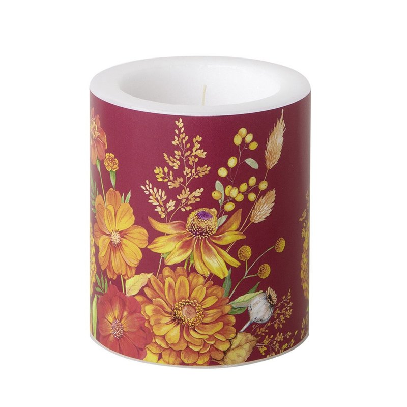 Germany IHR-Picture Flower Atmosphere Candle-Aya Red Atmosphere Candle - เทียน/เชิงเทียน - ขี้ผึ้ง หลากหลายสี