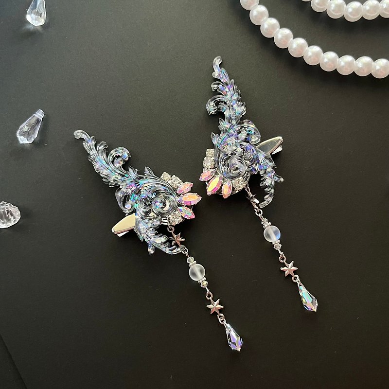 Fairy accessories [opal] - Hair Accessories - Resin Silver