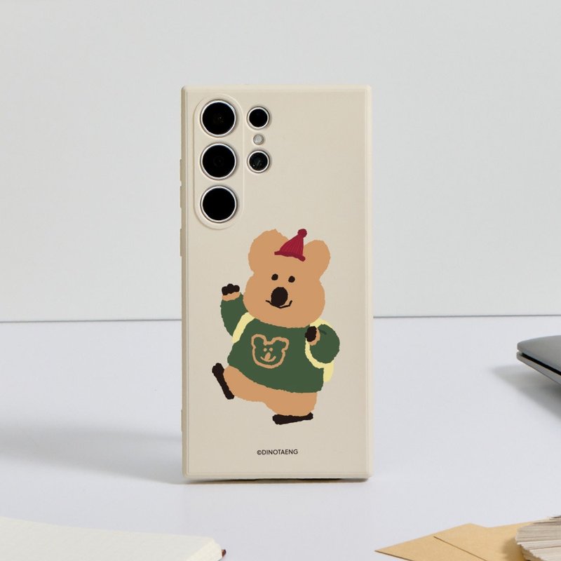 DINOTAENG Campus Collection - Hatty's School Day Solid Silicone SAMSUNG Phone Case - Phone Cases - Plastic Multicolor