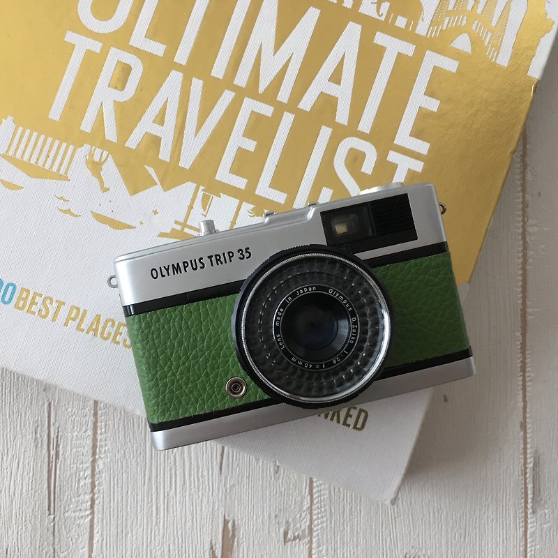 estored & Tested - Fully Functional |Olympus TRIP 35 Film Camera|Veggie Green - Cameras - Other Metals Green