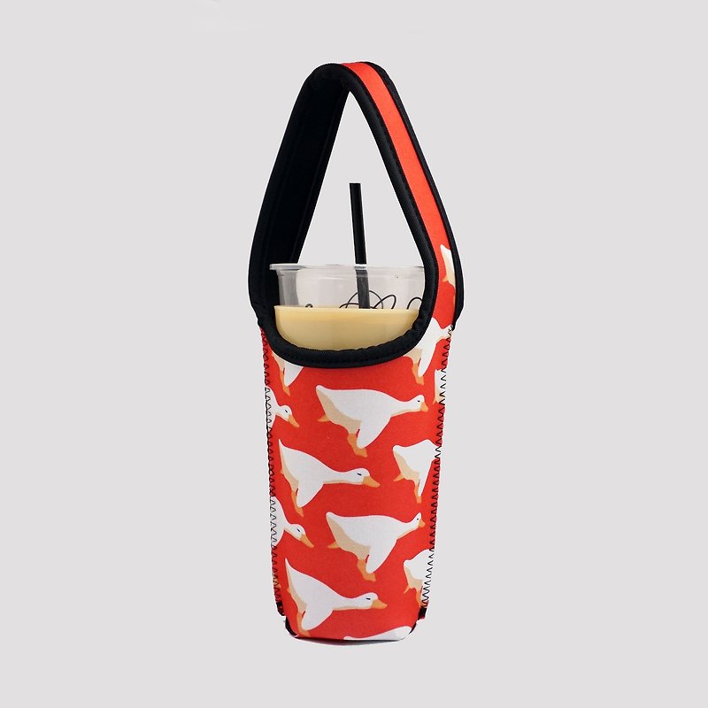 BLR Eco-friendly Beverage Bag Orange Goose Zhi Joint Ti 87 - ถุงใส่กระติกนำ้ - เส้นใยสังเคราะห์ สีส้ม