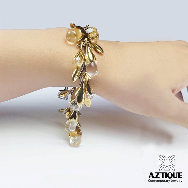 Morning Dew Bracelet  Quartz - 手鍊/手環 - 其他金屬 