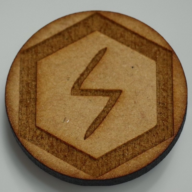 (Customized magic product) Xin Yu Yuan Wood Talisman (Run Rune Series Sun) (Graduation Gift) - Other - Wood Khaki