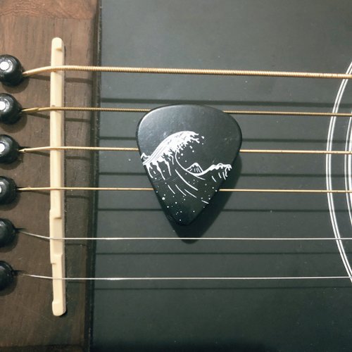 Stay Away From Black Hole Guitar Pick no.5