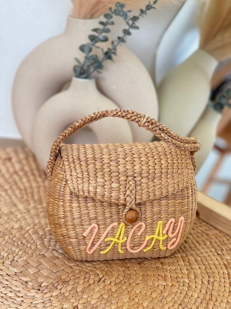 BOHOPeach ( Dumplings ) Bachelorette Party Luxury Unique Gifts Customized Name - Handbags & Totes - Bamboo 