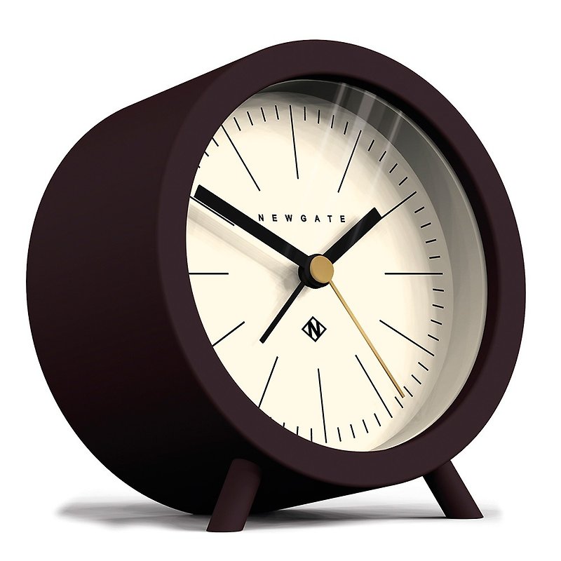 英倫風格桌鐘-弗列德-優雅白-11cm - 時鐘/鬧鐘 - 壓克力 咖啡色
