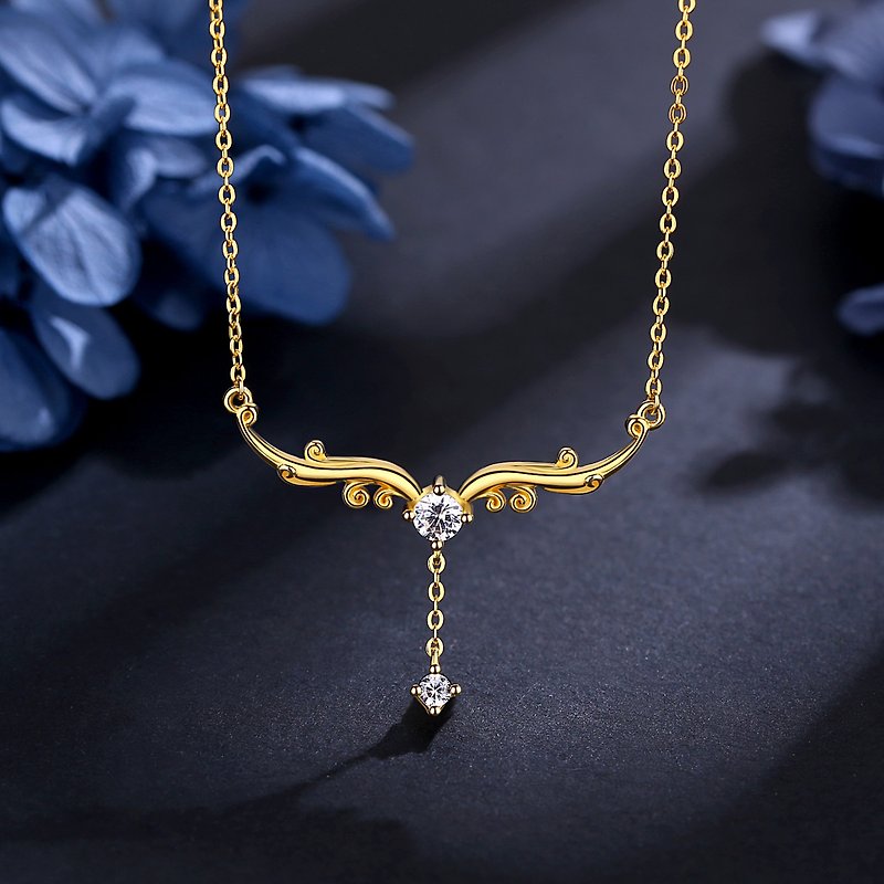 Retro tassel Stone clavicle chain necklace 925 Silver gold fine adjustable K18 wild everyday wear