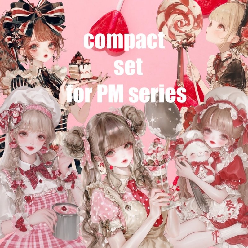Patisserie Melody series / compact set / PM32種類各3枚 / nene様コラボ / 人物ステッカー - 貼紙 - 紙 