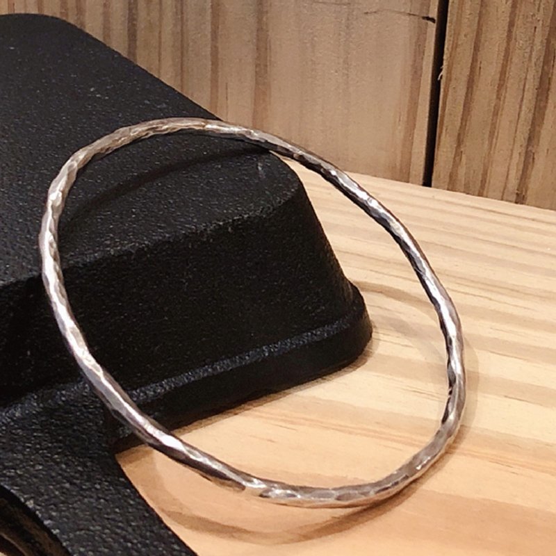 【限時雙人9折優惠】鍛敲細環 - 金工/飾品 - 純銀 