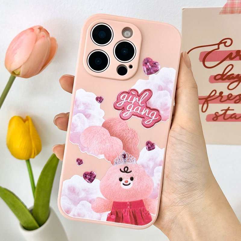 Princess rumi Pink Mobile phone case Silicone Protective Case - 手機殼/手機套 - 矽膠 粉紅色