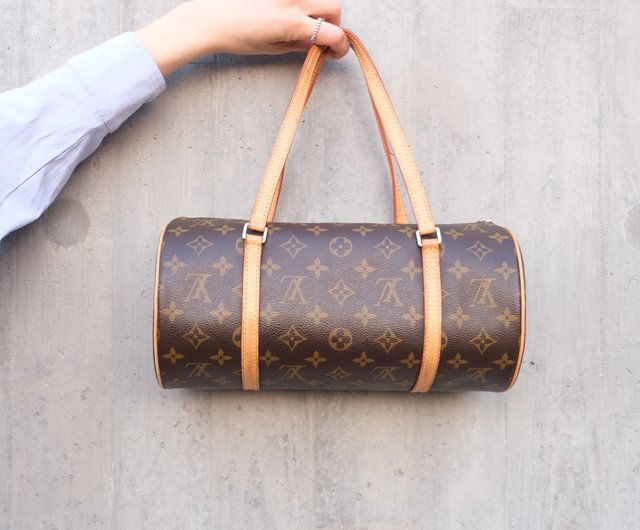 ルイヴィトン パピヨンバッグ LV ラージ 筒型バッグ 日本 中世