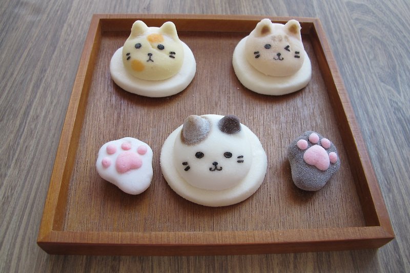 Cat and clam meat ball marshmallow combination - Cake & Desserts - Fresh Ingredients White