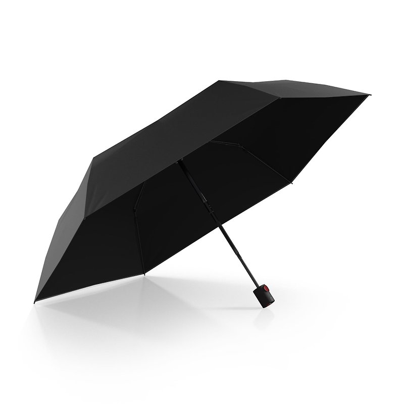 【Knirps German Red Dot Umbrella】U.200 Ultra-thin Vinyl Sunscreen Automatic Umbrella-Black - Umbrellas & Rain Gear - Polyester Black