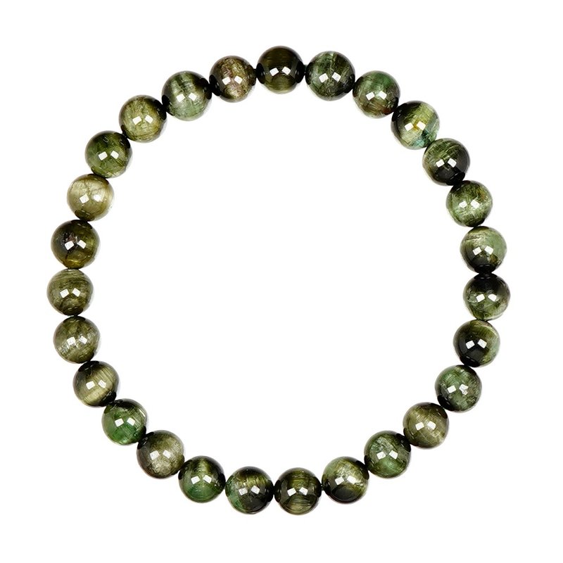 Tourmaline Cat Eyes 6.2-6.7mm Bracelet - Bracelets - Semi-Precious Stones Multicolor